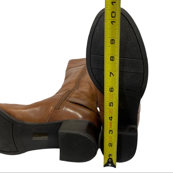 Franco Sarto Brown Leather Wide Calf L-Chipper Boots Women’s size 9M Like New - Picture 10 of 13